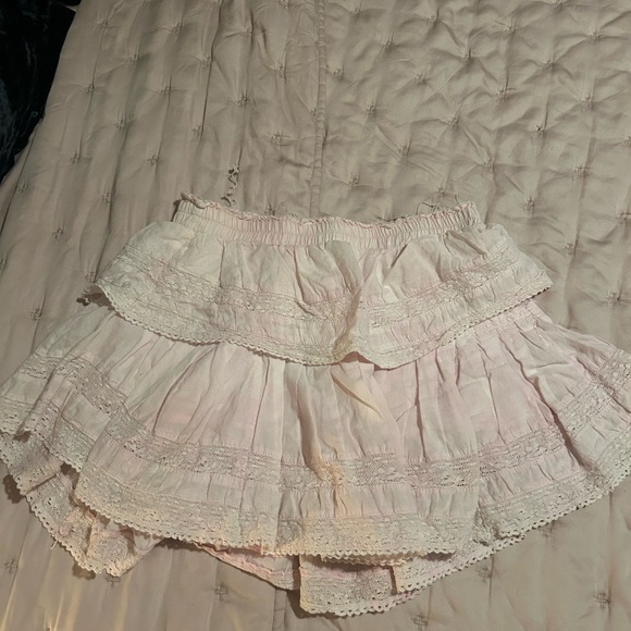 LoveShackFancy Ruffle Mini Skirt - Picture 4 of 4